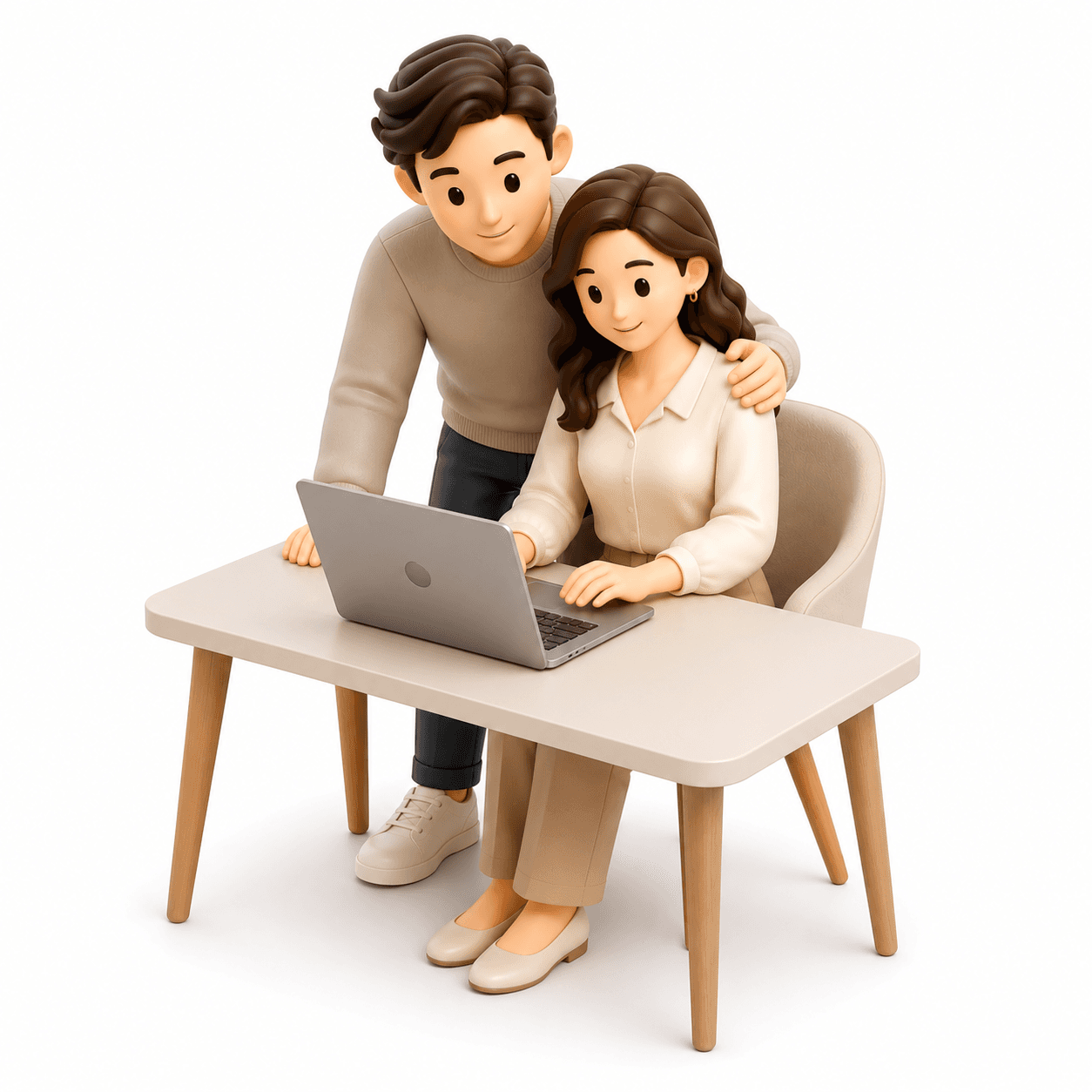 People collaborating in a shared wedding planning workspace